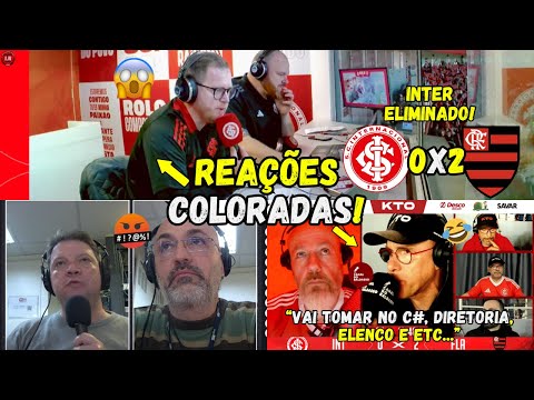 VAMOS RIR! REAÇÕES dos COLORADOS - INTERNACIONAL 0x2 FLAMENGO | LIBERTADORES - REAÇÕES do BALDASSO