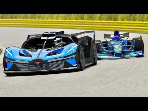 Bugatti Bolide vs Formula Rapide at Old Monza