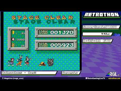 RGLtv Retrothon 2019.  Animaniacs (Any%).  SuperSonic71087