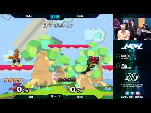 WDW 2/4/15 - Pooch (Samus) vs. Sveet (Fox) Melee Winner's Bracket