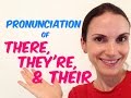 Pronunciation of 'there', 'they're' and 'their'