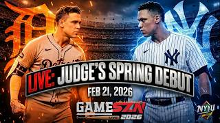 LIVE Tigers vs Yankees: Aaron Judge Spring Debut
