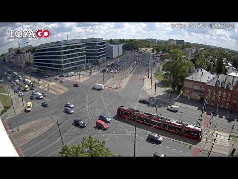 Łódź Skrzyżowanie Marszałków 24.08.2020
