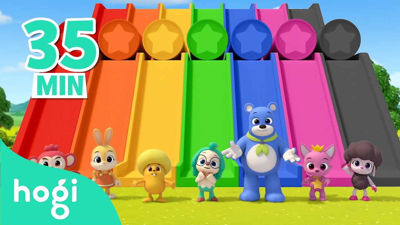 Learn Colors with Slide and More!｜+Compilation｜Colors for Kids｜Pinkfong & Hogi Nursery Rhymes