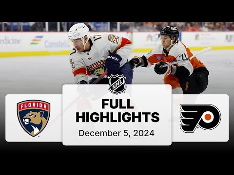 NHL Highlights | Panthers vs. Flyers | December 05, 2024
