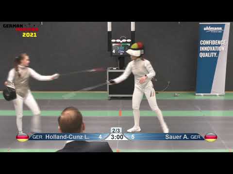 T16 04 Individual German Masters TBB GM B3 HOLLAND CUNZ Luca DE vs SAUER Anne DE