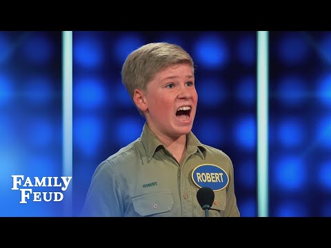 Say WHAT Robert? | Celebrity Family Feud