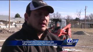 VIDEO: Carlsbad councilor fired after controversial Facebook post