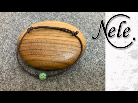 Simple sliding knot, adjustable clasp, sliding knot, bracelet knot, DIY instructions NeleC.