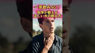 一気飲みNG！科学が教える正しい水の飲み方