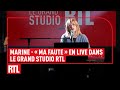 Marine Ma Faute Live Le Grand Studio RTL