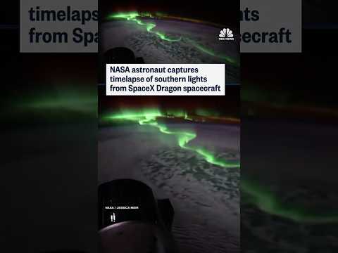NASA astronaut captures timelapse of southern lights from SpaceX Dragon spacecraft