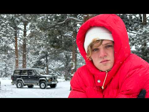 Solo-Auto-Camping bei -18 Grad