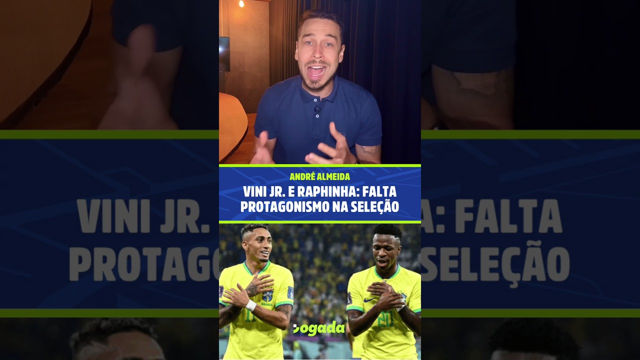 Imagem da notícia Vini Jr. e Raphinha: protagonistas em Real Madrid e Barcelona, mas não na Seleção Brasileira