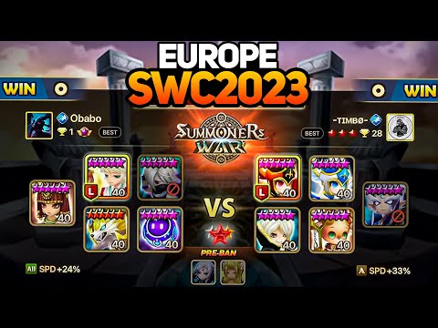 OBABO vs TIMBO (BO3). SWC2023 Europe Preliminary Day 2 - Summoners War