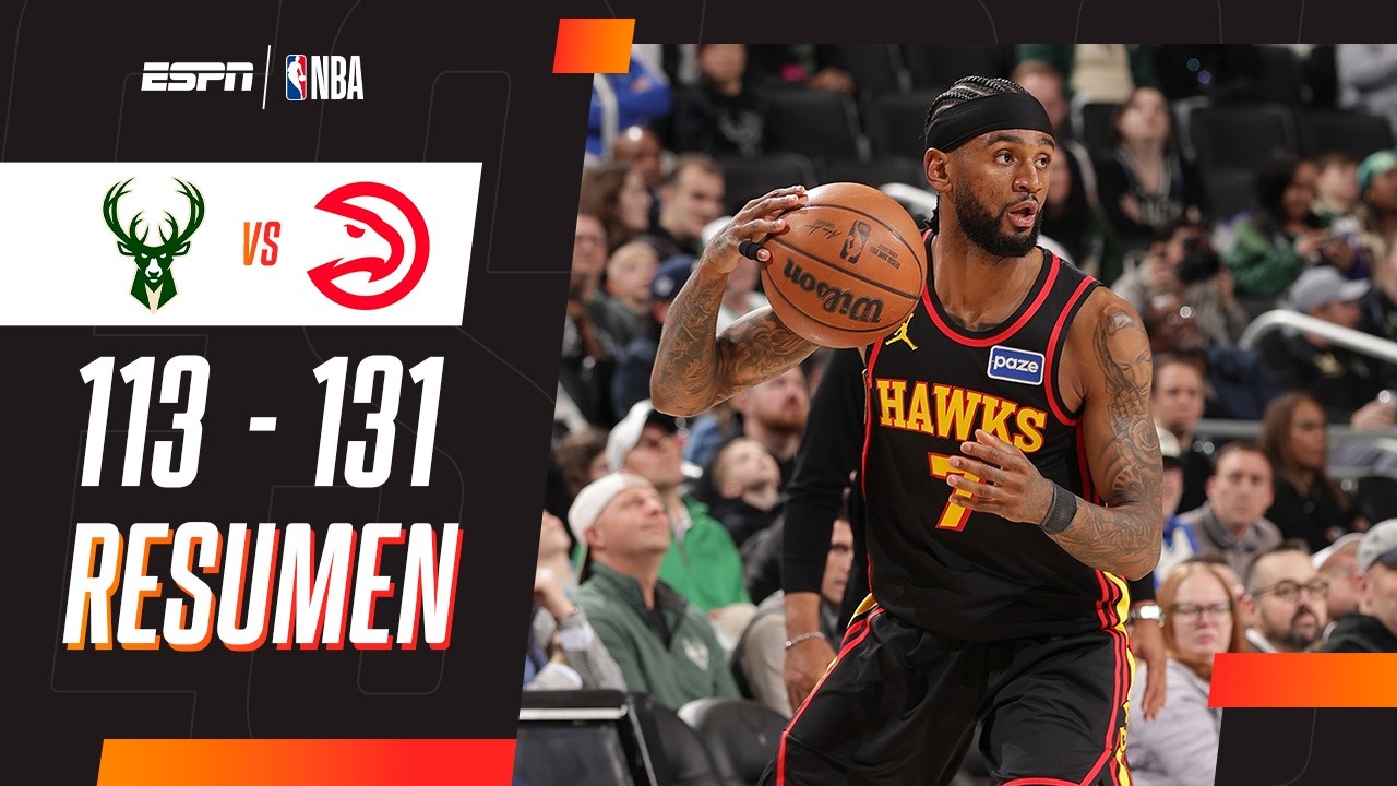 ALEXANDER-WALKER JUGÓ UN GRAN PARTIDO PARA EL TRIUNFO DE LOS HAWKS VS. LOS BUCKS EN LA NBA | RESUMEN