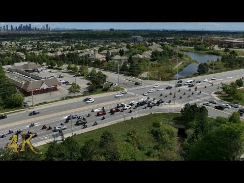 Mississauga: Mob of 100 bikers doing whe