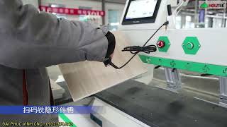 MÁY KHOAN NGANG CNC-2500A - ỨNG DỤNG QUÉT MÃ VẠCH (đồng bộ với phần mềm thiết kế, thích hợp chốt U)