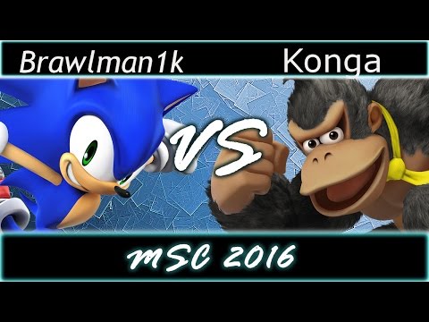 MidSouth Championships - Brawlman1000 (Sonic) VS Konga (DK) - Top 16 - Smash Wii U