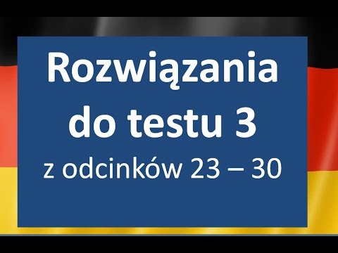 Niemiecki w parę minut 32 - rozwiązania do testu 3 - gerlic.pl