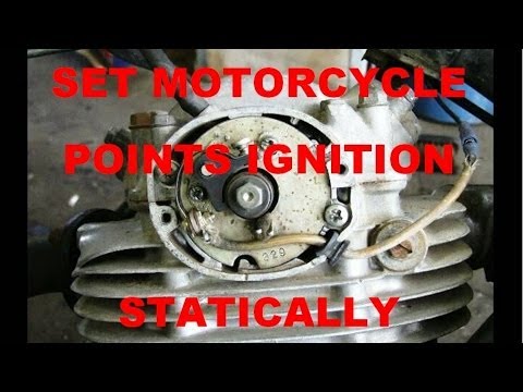 How to set a Motorcycle Points Ignition, Statically
