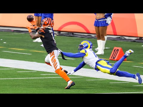 Ja’Marr Chase and Tee Higgins vs Jalen Ramsey and Eric Weddle | Super Bowl LVI Highlight’s