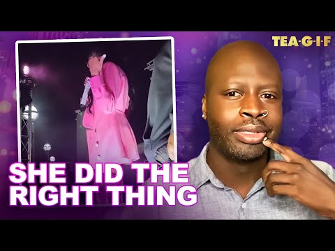 Monica Jumps Off Stage To Defend Woman At Concert | TEA G-I-F