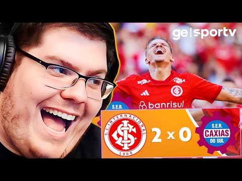 CASIMIRO REAGE A INTERNACIONAL 2X0 CAXIAS | MELHORES MOMENTOS #casimiro