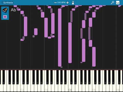Piano 400 bpm to 0 bpm