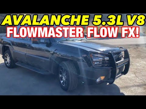 2004 Chevy Avalanche 5.3L V8 EXHAUST w/ FLOWMASTER FLOW FX!