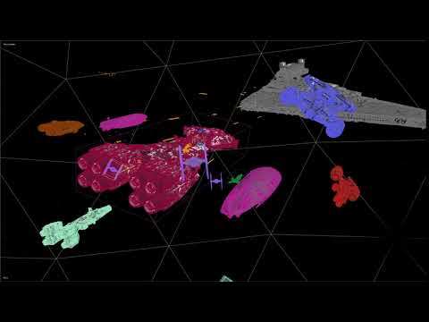 TIEs Strafing a Corellian Frigate BTS#1