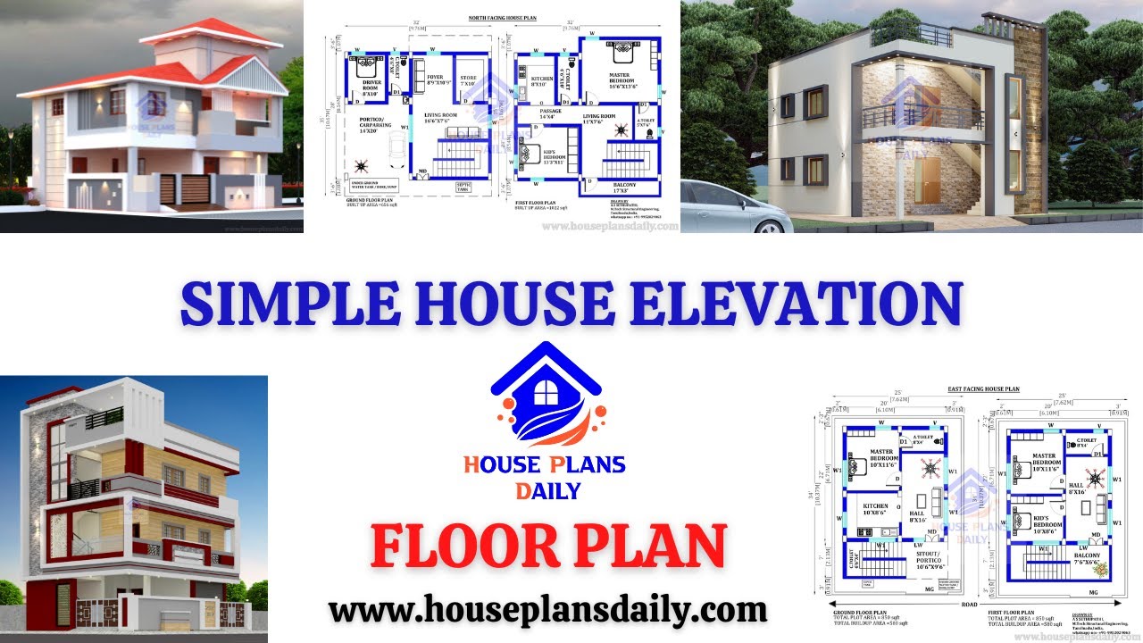 Simple House Elevation| Floor Plan| House Design Ideas
