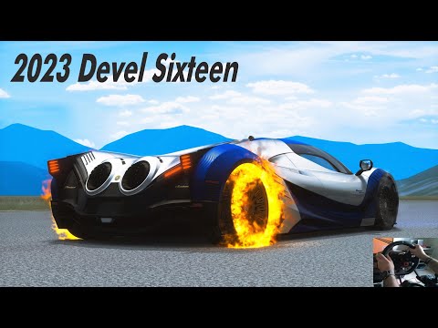 Thumbnail for 2023 Devel Sixteen 12.3L 5007HP Quad-Turbo V16 | Assetto Corsa by video, WiLL, Car, vide