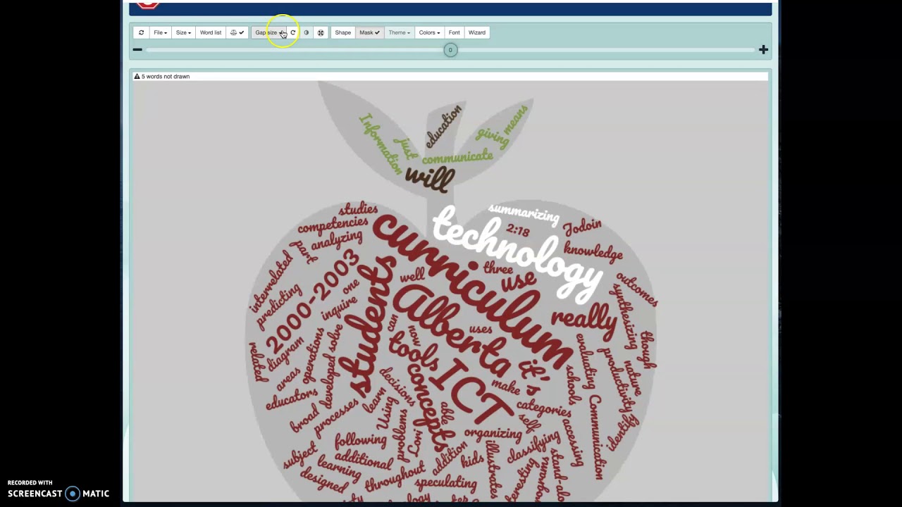 Using Wordcloud.com