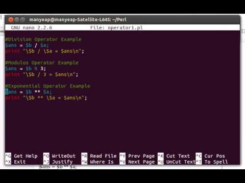 Perl Arithmetric Operator Example