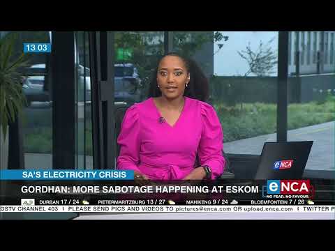 Gordhan More sabotage happening at Eskom