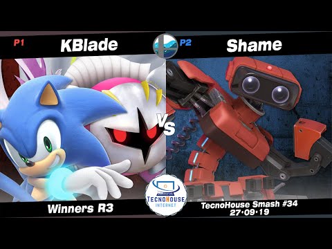 TecnoHouse #34: KBlade (Sonic, Meta Knight) vs RT+ Shame (R.O.B.) - Winners R3