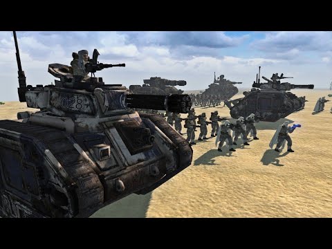 Clone Army vs Tallarn Desert Raiders  - Men of War: Assault Squad 2 - Cinematic Battle