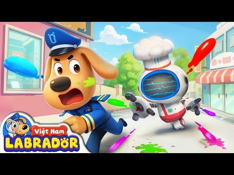 🤖 Labrador chiến đấu với robot 💥 An toàn khi gặp sự cố điện 👮 Cảnh sát trưởng Labrador Vietnam 🚔