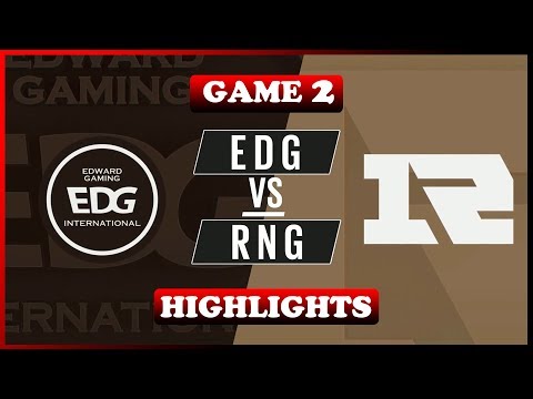 RNG vs EDG Game 2 HIGHLIGHTS - Royal Never Give Up vs Edward Gaming [LPL SUMMER 2017]