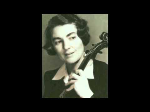 Lillian Fuchs plays the Prelude from Bach's 5th Cello Suite on the viola