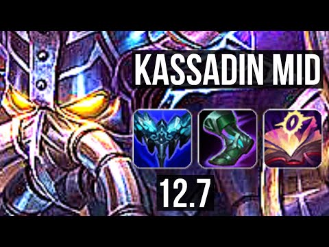KASSADIN vs LEBLANC (MID) | Rank 6 Kassadin, 5/1/5 | BR Grandmaster | 12.7