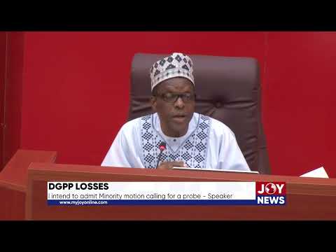 Domestic Gold Purchase Programme: I intend to admit Minority motion calling for a probe - Speaker