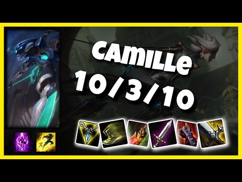 KOREAN Challenger Camille TOP (10/3/10) vs JAX Gameplay Replay - Patch 10.20