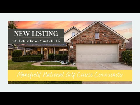 New Listing featured in Golf Course community in Mansfield, TX