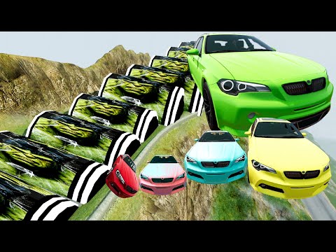 Biggest Small cars vs speed bumps HULK 😱 - BeamNG.Drive