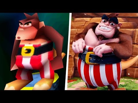 CTR: Nitro-Fueled & Crash Bash Comparison | Characters