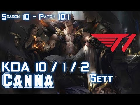 T1 Canna SETT vs KENNEN Top - Patch 10.1 KR Ranked