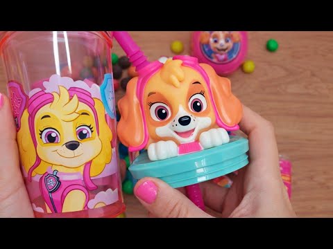 Oddly Satisfying Pink Skye ASMR Unboxing 💗 Paw Patrol Candy & Toy Surprises 🎧