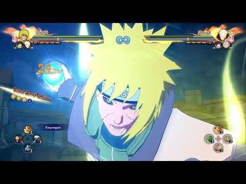 Edo Minato Down Combo Double Rasengan with Strike Back %90 Damage
